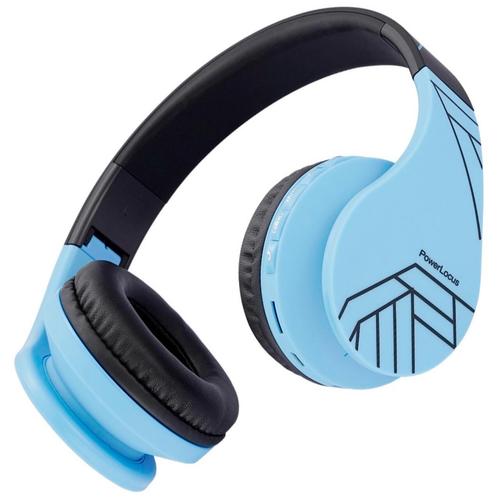 Casti Wireless Over-Ear Pentru Copii, PowerLocus P1, Protectie auz 85db, Microfon, Wireless, Bluetooth 5.3, Compatibilitate universala pentru iPhone, Android, Laptop, PC (Negru/Albastru) 1 Casti Wireless Over-Ear Pentru Copii, PowerLocus P1, Protectie auz 85db, Microfon, Wireless, Bluetooth 5.3, Compatibilitate universala pentru iPhone, Android, Laptop, PC (Negru/Albastru)