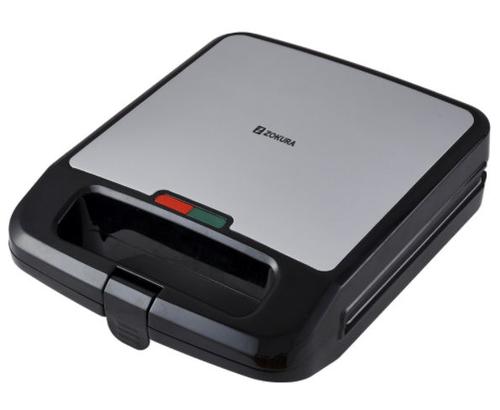 Sandwich-maker 2 in 1 Zokura, 4 Felii, 1400 W (Negru/Argintiu) 1 Sandwich-maker 2 in 1 Zokura, 4 Felii, 1400 W (Negru/Argintiu)