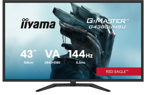 Monitor Gaming VA LED Iiyama Red Eagle Gaming Monitor G-Master 42.5inch G4380UHSU-B2, Ultra HD (3840 x 2160), HDMI, DisplayPort, 144 Hz, Boxe, 0.3 ms (Negru) 1 Monitor Gaming VA LED Iiyama Red Eagle Gaming Monitor G-Master 42.5inch G4380UHSU-B2, Ultra HD (3840 x 2160), HDMI, DisplayPort, 144 Hz, Boxe, 0.3 ms (Negru)