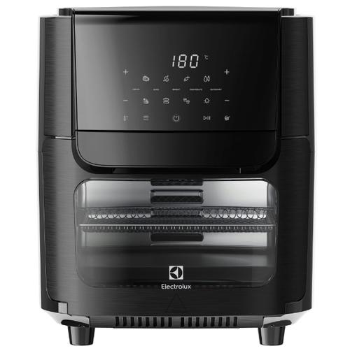 Friteuza cu aer cald Electrolux Seria 800 EAF12B, 1800W, 12 l, 5 moduri de gatit, 7 programe, Display digital, Rotisor, Tava coacere, Rafturi cu sita (Crom/Negru) 1 Friteuza cu aer cald Electrolux Seria 800 EAF12B, 1800W, 12 l, 5 moduri de gatit, 7 programe, Display digital, Rotisor, Tava coacere, Rafturi cu sita (Crom/Negru)