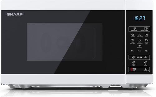 Cuptor cu microunde Sharp YC-MS02EW, 20 l, 800 W, Digital, EasyClean, ECO Function, Child Lock (Alb)
