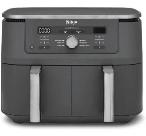 Friteuza cu aer cald Ninja Foodi Pro DualZone DZ400, 9.5 L, 6 functii (Gri) 1 Friteuza cu aer cald Ninja Foodi Pro DualZone DZ400, 9.5 L, 6 functii (Gri)