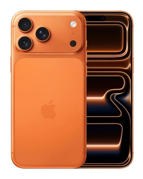 Telefon Mobil Apple iPhone 17 Pro Max, LTPO Super Retina XDR OLED 6.9inch, 512GB Flash, Camera Tripla 48 + 48 + 48 MP, Wi-Fi, 5G, iOS (Portocaliu)