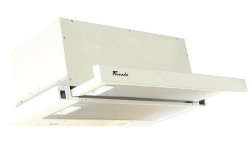 Hota incorporabila telescopica Tornado Storm 1200 (60), 1 Motor, 3 Viteze, 1200 m3/h, Filtru anti-grasimi, Clasa C, 60 cm (Bej)