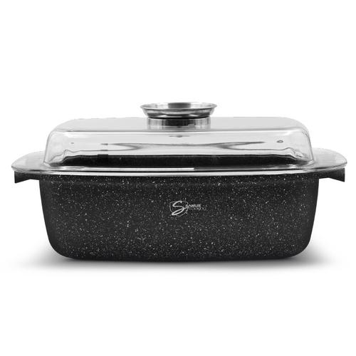 Tava inalta cu capac Samus Toledo Line TOL323-RC, 32x22x10.5 cm, 5.5l (Negru) 1 Tava inalta cu capac Samus Toledo Line TOL323-RC, 32x22x10.5 cm, 5.5l (Negru)