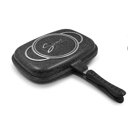 Tigaie grill dubla Samus Toledo Line TOL3232-GC, 32x25x7 cm 1 Tigaie grill dubla Samus Toledo Line TOL3232-GC, 32x25x7 cm