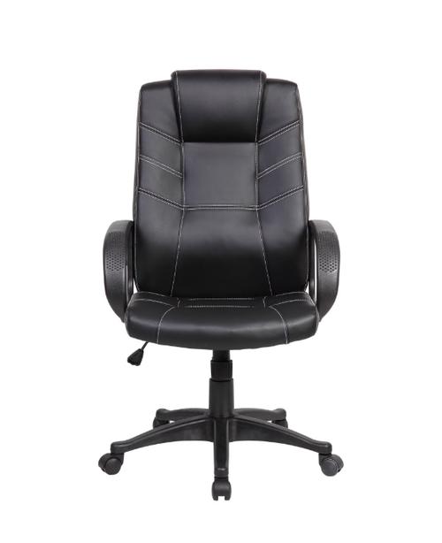 Scaun de birou ergonomic EVO Hans, piele ecologica, Negru 1 Scaun de birou ergonomic EVO Hans, piele ecologica, Negru