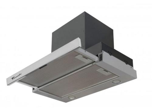 Hota incorporabila telescopica Tornado Solano 860 (60), 1 Motor, 3 Viteze, 860 m3/h, Filtru anti-grasimi, Clasa C, 60 cm (Inox)