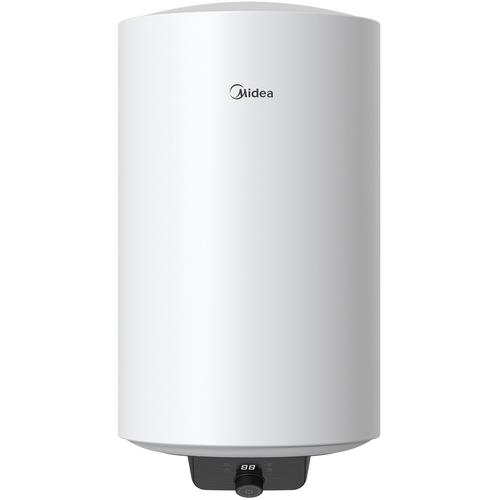 Boiler electric Midea D100-15EFG, seria Lume, model cilindric, volum 100L, control electronic, Supapa de siguranta de reducere a presiunii, protectie supraincalzire, Wifi (Alb)