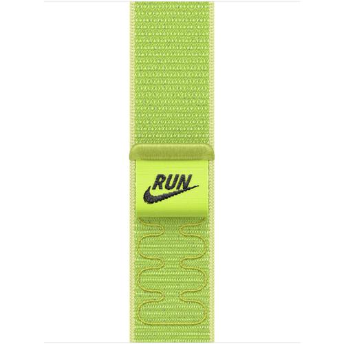 Curea Smartwatch Apple MGCW4ZM/A pentru Watch 42mm, Nike Sport Loop, Volt Splash (Verde deschis)