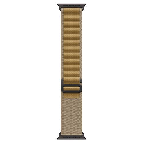 Curea pentru Apple Watch 49mm, Tan Alpine Loop, Black Titanium Finish - Small