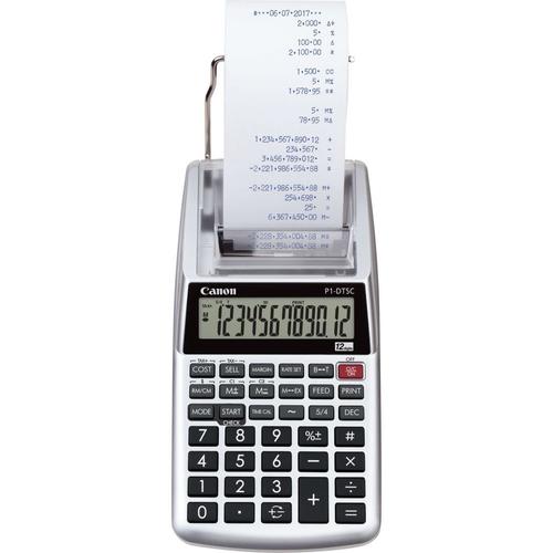 Calculator de birou Canon P1-DTSC, 12 cifre + imprimare (Argintiu)