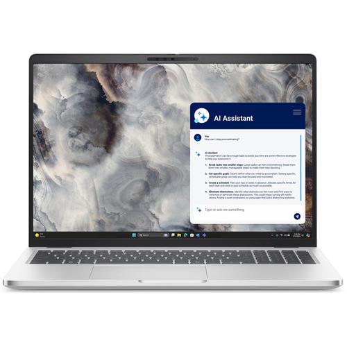 Laptop Dell Pro 16 Plus PB16255 (Procesor AMD Ryzen AI 5 PRO 230 (16M Cache, up to 4.9 GHz), 16inch FHD+, 16GB DDR5, 512GB SSD, AMD Radeon 760M, Windows 11 Pro, Argintiu)