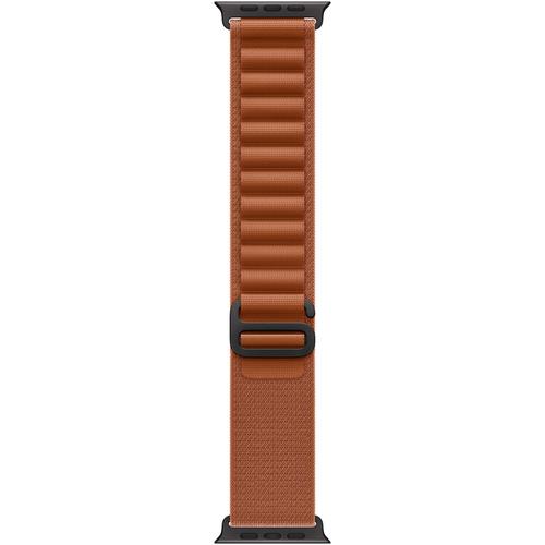 Curea Smartwatch Apple MG9F4ZM/A pentru Watch 49mm, Alpine Loop - Large - Black Titanium Finish (Maro)