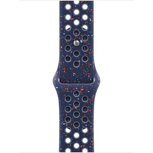 Curea Smartwatch Apple MGAV4ZM/A pentru Watch 42mm, Nike Sport Band, S/M (Albastru)