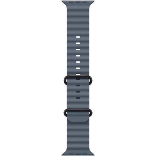 Curea Smartwatch Apple MGCJ4ZM/A pentru Watch 49mm, Ocean Band, Black Titanium Finish (Albastru)
