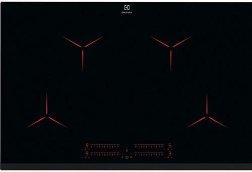 Plita incorporabila Electrolux PURE HOB EIP8146, Inductie, 7350 W, 4 Zone de gatit, Conectivitate hota (Negru)
