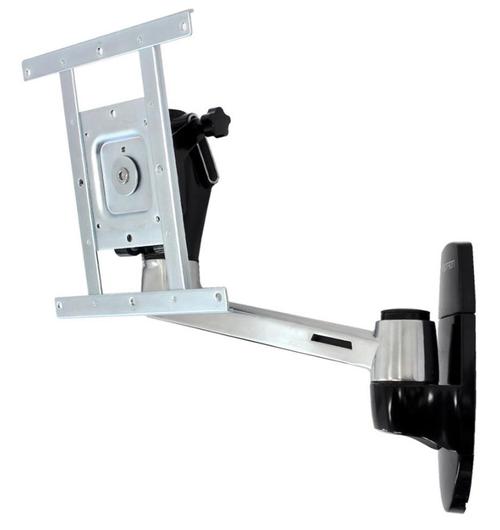 Suport monitor pentru perete Ergotron LX HD, Rotire 360, 22.7kg (Negru/Argintiu)