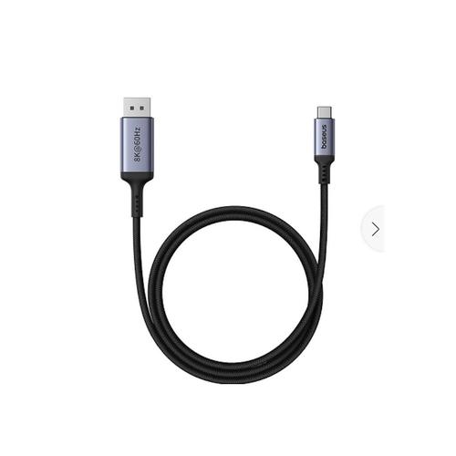 Cablu Baseus High Definition Series USB-C la DisplayPort, rezolutie maxima 8K UHD la 60 Hz, 1.5m, Negru 2 Cablu Baseus High Definition Series USB-C la DisplayPort, rezolutie maxima 8K UHD la 60 Hz, 1.5m, Negru - imagine 2