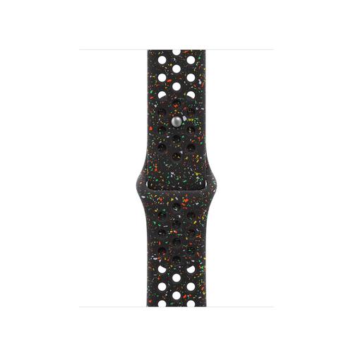 Curea Smartwatch Apple MG9X4ZM/A pentru Watch 40mm, Nike Sport Band, S/M (Negru)