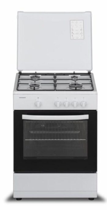 Aragaz Heinner HFSC-SME60WH, Gaz, 60X55 cm, 4 arzatoare, Dispozitiv siguranta, Capac metalic (Alb) 1 Aragaz Heinner HFSC-SME60WH, Gaz, 60X55 cm, 4 arzatoare, Dispozitiv siguranta, Capac metalic (Alb)
