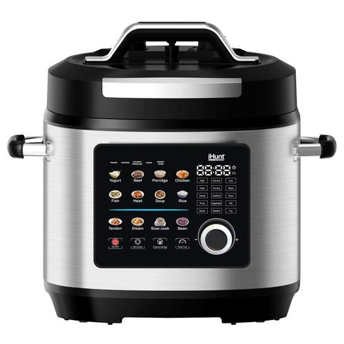 Oala electrica sub presiune iHunt Bro Multicooker 8L Ultra, 1300 W, 8 l, 12 programe, Panou Touch Digital (Negru/Inox) 1 Oala electrica sub presiune iHunt Bro Multicooker 8L Ultra, 1300 W, 8 l, 12 programe, Panou Touch Digital (Negru/Inox)