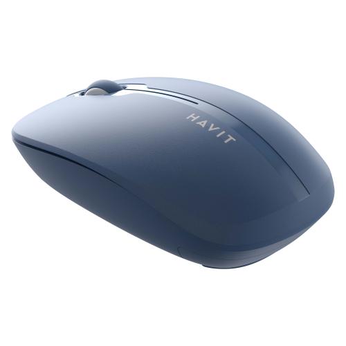 Mouse HAVIT MS53WB, 1600 dpi, Bluetooth, Wireless 2.4 GHz (Albastru) 1 Mouse HAVIT MS53WB, 1600 dpi, Bluetooth, Wireless 2.4 GHz (Albastru)
