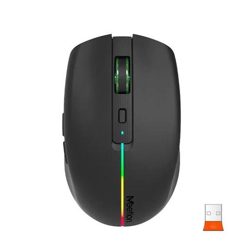 Mouse Meetion BTM002, Wireless 2.4 Ghz, Bluetooth, USB (Negru) 1 Mouse Meetion BTM002, Wireless 2.4 Ghz, Bluetooth, USB (Negru)