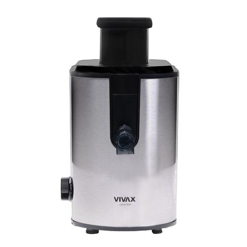 Storcator de fructe si legume VIVAX AJ-400, Putere 400 W, diametru tub 6.5 cm, recipiente de suc si pulpa, Inox (Argintiu)