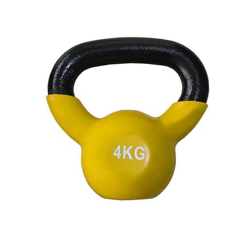 Gantera kettlebell DHS FItness DYKD2004KG, 4kg, otel (Negru/Galben) 1 Gantera kettlebell DHS FItness DYKD2004KG, 4kg, otel (Negru/Galben)