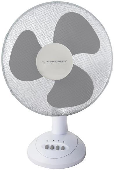 Ventilator de birou Esperanza EHF003WE, 40W (Alb/Gri)