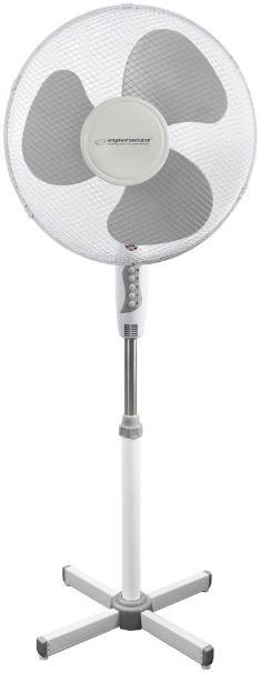 Ventilator cu picior Esperanza EHF001WE, 50W (Alb/Gri)