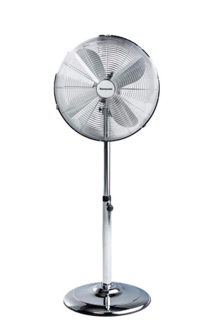 Ventilator cu picior Ravanson WT-7040SN, 50 W, 3 viteze, Oscilatie, Reglare inaltime (Inox)