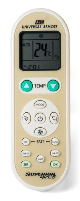 Telecomanda Superior AirCo pentru aere conditionate, universal (Alb/Bej)