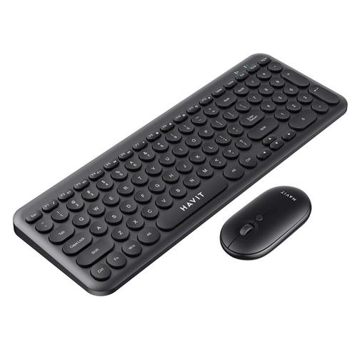 Kit tastatura si mouse office HAVIT KB254GCM, Wireless 2.4 GHz, US layout, Negru 1 Kit tastatura si mouse office HAVIT KB254GCM, Wireless 2.4 GHz, US layout, Negru