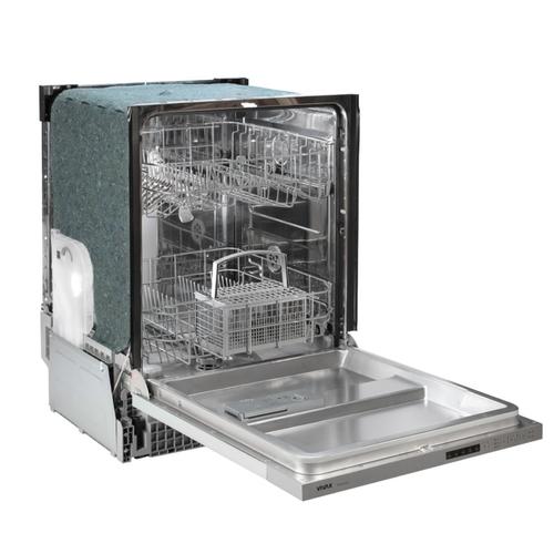 Masina de spalat vase incorporabila VIVAX DWB-601252C, 12 Seturi, 6 Programe, Clasa E, Eco, Doua cosuri, Spalare 360°, Intensiv, Quick Wash, Half load, Control cu iluminare LED, Protectie overflow, 60cm (Inox)