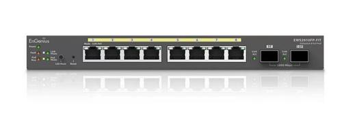 Switch EnGenius EWS2910FP-FIT, 8 porturi Gigabit POE, 2 porturi SFP, putere 110W, cu management