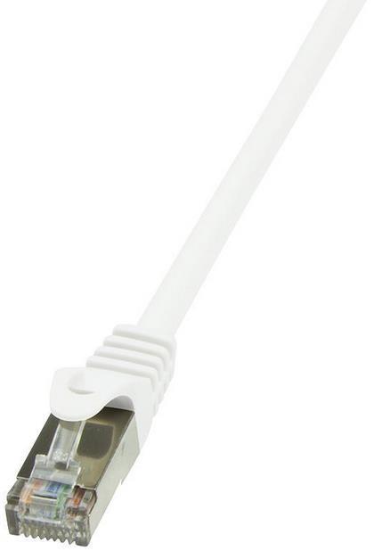 Cablu F/UTP LogiLink CP2031S, Patchcord, CAT.6, 1m (Alb)