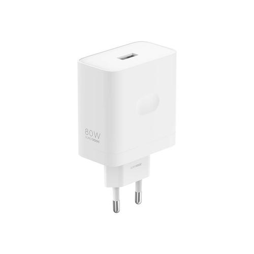 Incarcator retea Realme SuperVooc, 80 W, USB-A (Alb)