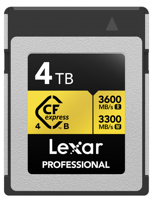 Card de memorie Lexar CFexpress 4.0 Pro Gold LCXEXPR004T-RNENG, 4TB, PCIe 4.0 x2, CFexpress Type-B