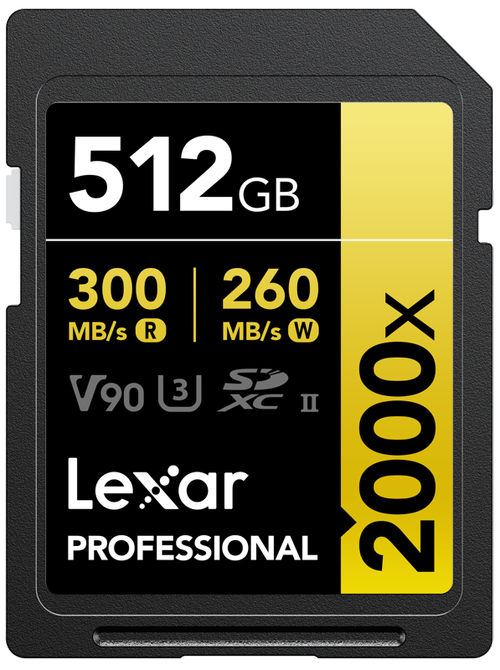 Card de memorie Lexar Professional LSD2000512G-RNNNG, 512GB, SDXC, UHS-II U3, V90
