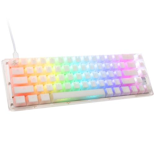Tastatura Gaming Ducky One 3 Aura White SF, iluminare RGB, Wired, USB, Cherry MX Brown (Alb)