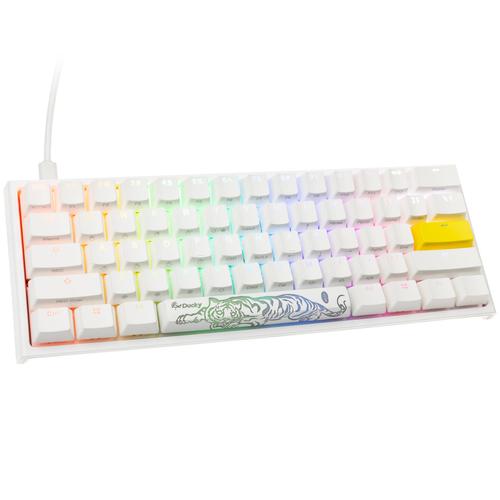 Tastatura Gaming Ducky One 2 Pro Mini White Edition, iluminare RGB, Wired, USB (Alb)