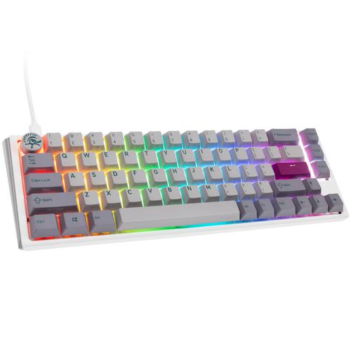 Tastatura Gaming Ducky One 3 Mist Grey SF, iluminare RGB, Wired, USB, Cherry MX Speed Silver (Gri/Alb)