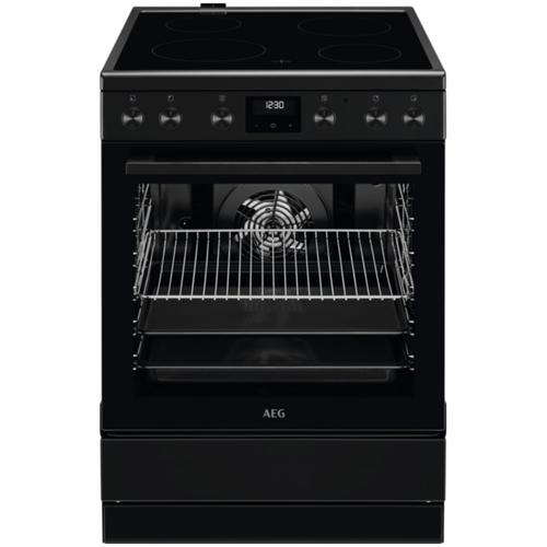 Aragaz AEG CCB6441NBB, Vitroceramic, 4 zone de gatit, Timer cu display electronic, Grill, Clasa A, 60 cm (Negru)