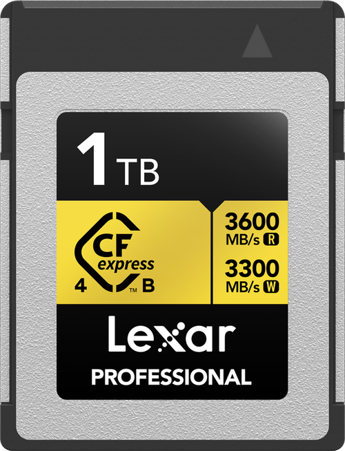 Card de memorie Lexar CFexpress 4.0 Pro Gold LCXEXP4001T-RNENG, 1TB, PCIe 4.0 x2, CFexpress Type-B