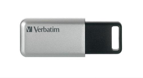 Stick USB Verbatim Store 'n' Go Secure Pro, 64GB, USB 3.0 (Argintiu)