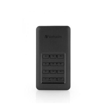 SSD Extern Verbatim Secure Portable, 256 GB, USB 3.1