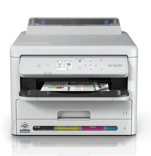 Imprimanta EPSON WF-C5390DW, A4, Wireless, Retea (Alb)