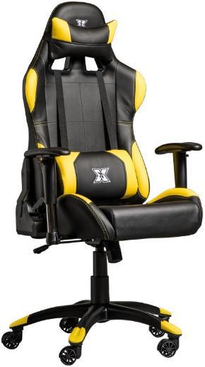 Scaun Gaming Serioux Torin, reglabil (Negru-Galben)